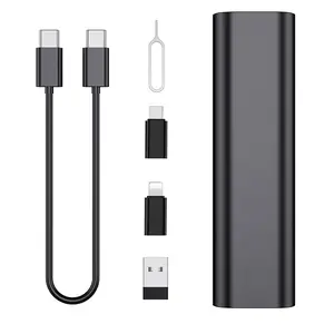 【Father's Day Gift】Multi USB Charging Adapter Cable Kit - 60W Fast Charging & Data Transfer Conversion Set, USB A to Type C & Lightning Adapters, Portable All-in-One Travel Charging Cable for Phone Tablet Laptop
