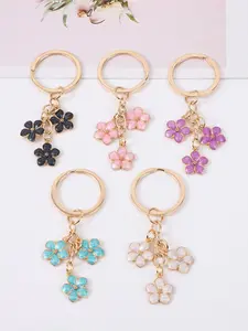 Cute Girl Cherry Blossom Keychain, Simple Fashion Flower Pendant, Phone Bag Accessory, Stylish Decorative Charm, Trendy Gift Idea
