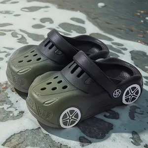 Children's Fashion Casual Car Pattern Slippers Classic Hollow Sandals