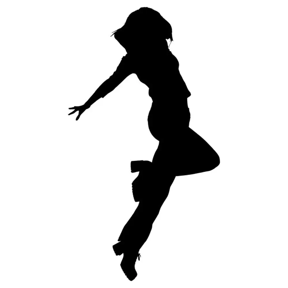 Dancing Silhouette 02 Female Stencil by Crafty Stencil