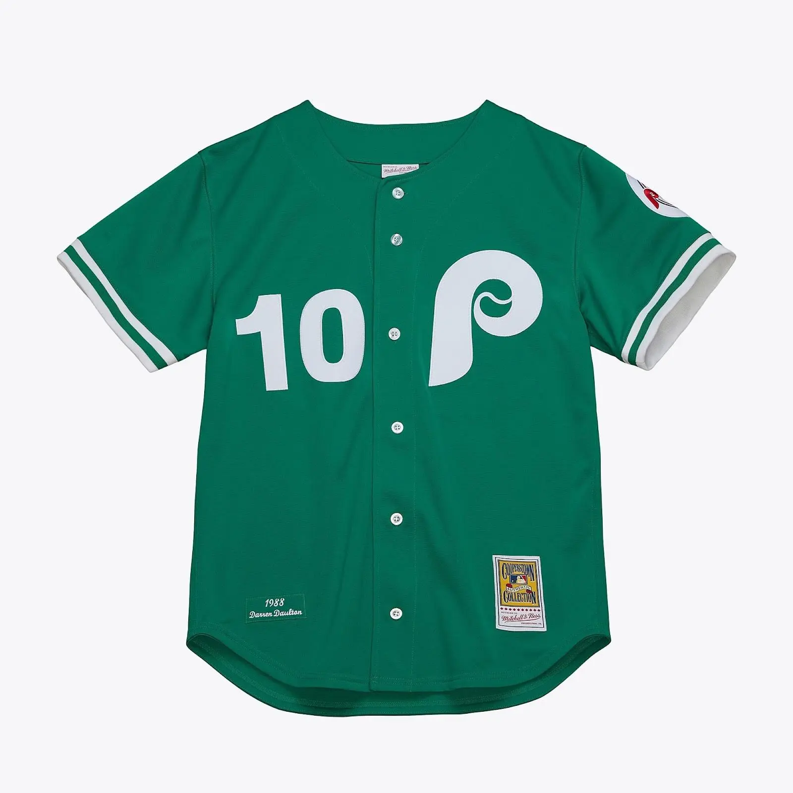 Darren Daulton Philadelphia Phillies 1988 Kelly Green Authentic Jersey MLB Throwback Baseball Cooperstown Fan Gear Mitchell & Ness