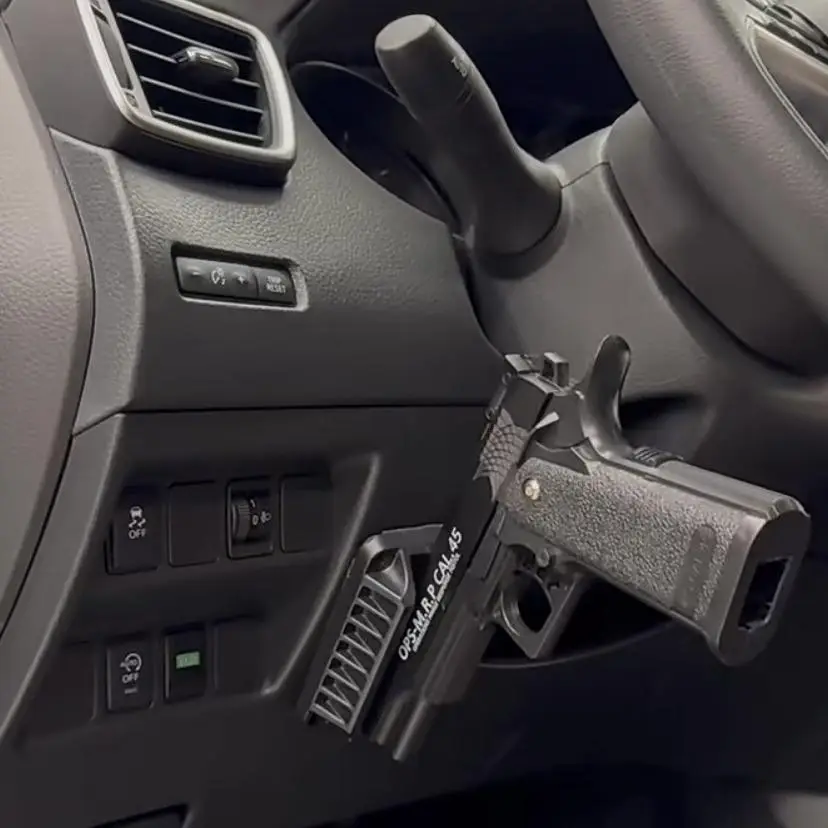 Car Pistol Mount, Car Pistol Holder, Universal Car Interior Accessories for Car, Car Phone Stand, Convenient Quick Removal Pistol Holder, Car Stuff