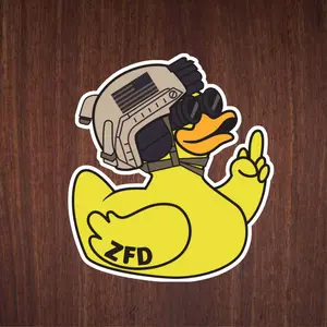Yellow Duck Tactical Sticker, Duck Hunting Decal, Outdoor Sports Sticker, Outdoor Adventure, Sticker Vinyl Waterproof