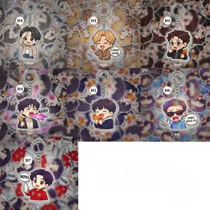 BTanS Chibi Come on wing Acrylic Keychain, Gift for Fan, K-pop Charm