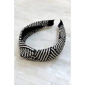 Knotted Striped Woven Headband