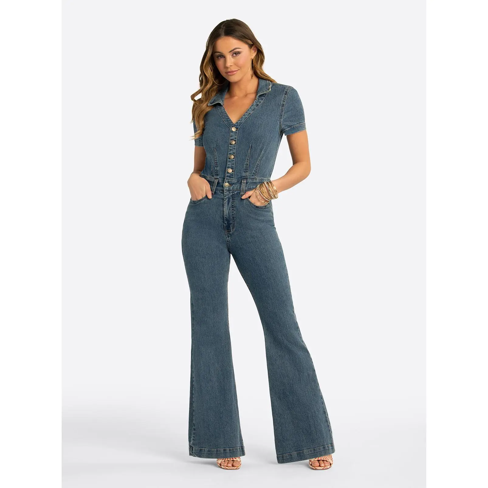 JS Jessica Simpson Lyra Jumpsuit in Reflector