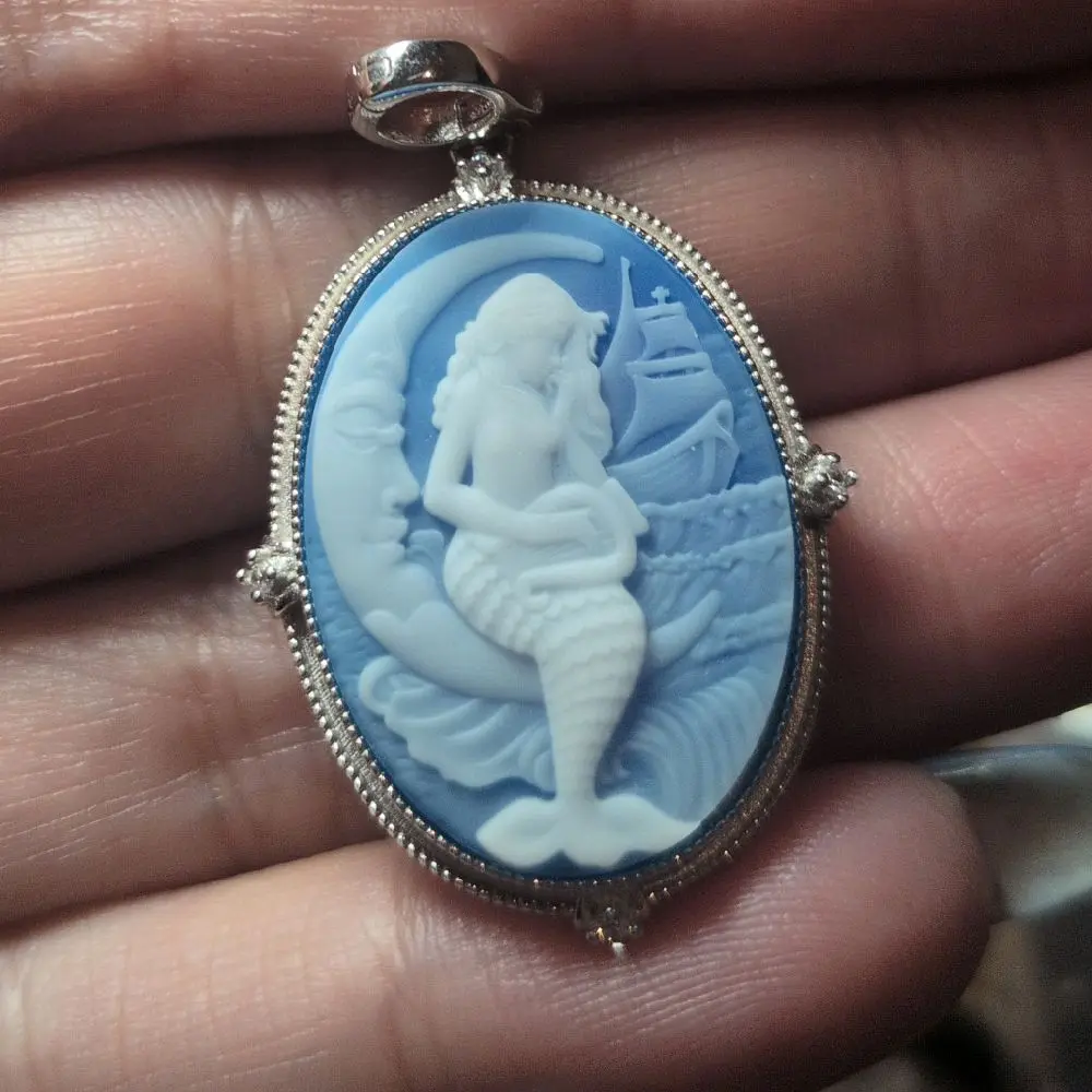 Siren Mermaid on Silver