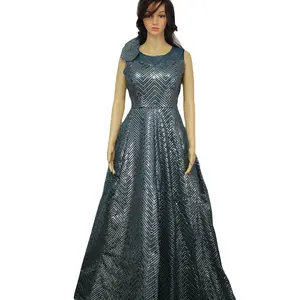 Sequin Patterned Ball Gown