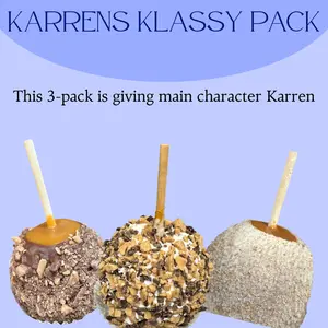 Karrens Klassy 3 pack: Double Chocolate Toffee, Heavenly (Apple pie) AND Double Chocolate Toffee in White