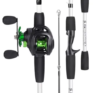 Sougayilang 1.8m/1.98m Fishing Rod and Fishing Reel Casting Set 5 Color 7.2:1 High Speed Gear Ratio Baitcasting Reel FishingCombo with Fishing Lures and Line Fishing Tackle Full Set Equipment OutdoorSports bri olsen chatterbait