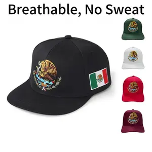 Casual Mexican Flag Baseball Cap, dandy hats Embroidery Fitted Cap Adjustable Hat, Snapback Embroidery Hat Outdoor Cap Weather Resistant Embroidered barbas hats gorras para hombres  country hats phrygian cap slash hat south carolina white snapback