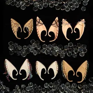 Custom Slip-on Silicone or Latex Elf Fairy Ears with Chains