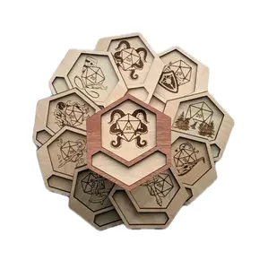 Warlock Character Class Dice Tray |  Gamemaster | Monster | Tabletop Gaming Wooden Drink Coaster | Unique RPG Player Gift | Pathfinder