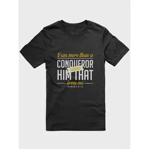 I AM MORE THAN A CONQUEROR THROUGH HIM THAT LOVES ME T-SHIRT & MY PRAYER & GRATITUDE JOURNAL BUNDLE