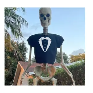 12 foot Skeleton New Years 2024 TUXEDO shirt - clothes for the 12ft Home Depot skelly skully new years costume tee shirt