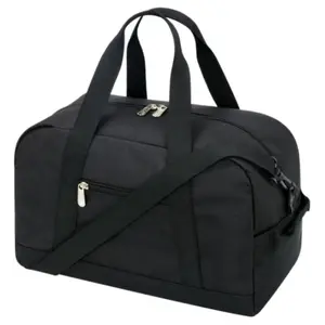 Perfect Carry-On Mini Duffel for Travel & Sports - Ultralight 14-Inch Gym Bag with Multiple Pockets & Zipper, Unisex Design in Black Outdoorfun