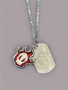 Flame Spirit Detachable Pendant Necklace – Anime-Inspired Gothic Jewelry for Bold Souls