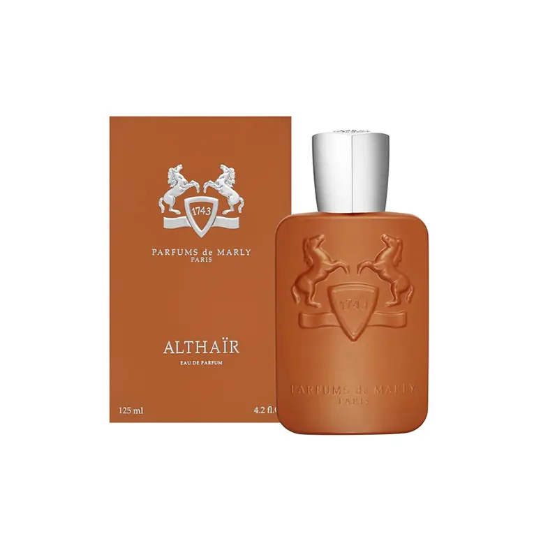 Parfums De Marly Althair Eau De Parfum for Men, 4.2oz Luxury Spray with Amber, Vanilla, Cinnamon, Cardamom, Praline, Long-Lasting Scent, Evening Dating Gift