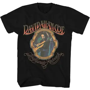 [Ssummer outfits]Vintage David Allan Coe Live In Concert Cotton Unisex Shirt gift for her, him full size