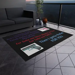 Female Power Outdoor Rug - Durable, Breathable, Hemmed Edges - 6 Sizes