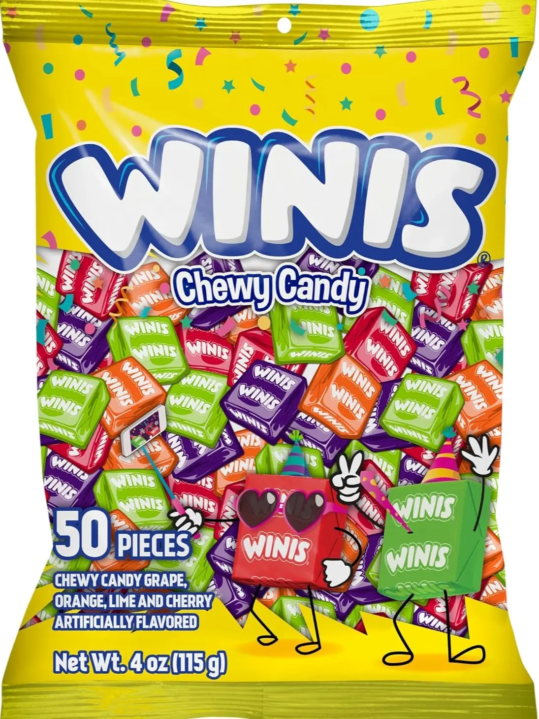 Original Variety Bag Chewy Candy – Taffy Candies 50 individually wrapped pieces - Size 4 Oz | Gifts, Holiday, Parties, Concessions, Pantry, Non-Melting, Party