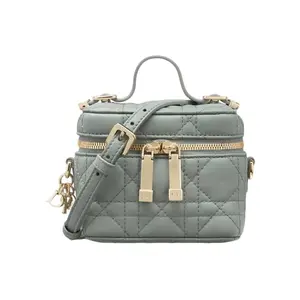 Pre-owned Dior Others Tote Bags Lady Micro Cannage Leather 2way Shoulder Bag