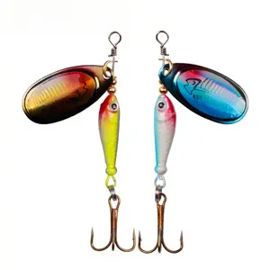 Rotating Spinner Blade Lure Metal Fishing Lure Artificial Bait