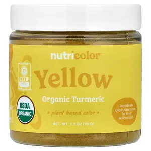 Nutricost Nutricolor™ Yellow Organic Turmeric, 2.5 oz (70 g)