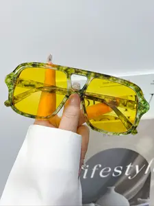 Fashion Vintage Oval Glasses for Women & Men, High Quality Casual Daily Wear Eyewear, Simple Versatile Decoration Frames