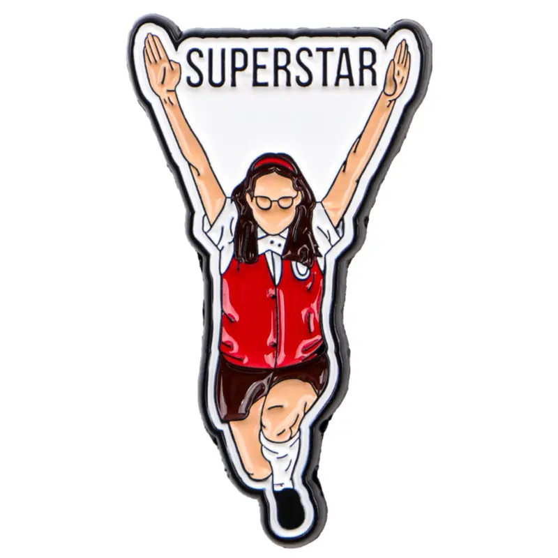 SUPERSTAR Cartoon Brooches and Pins, Brooch Clip, Flower Brooch, Lapel Brooch, Letter Brooch Pin, Unique English Badges, Personalized Fashion Accessories, Casual Style, All Seasons, Alloy Brooch Pin