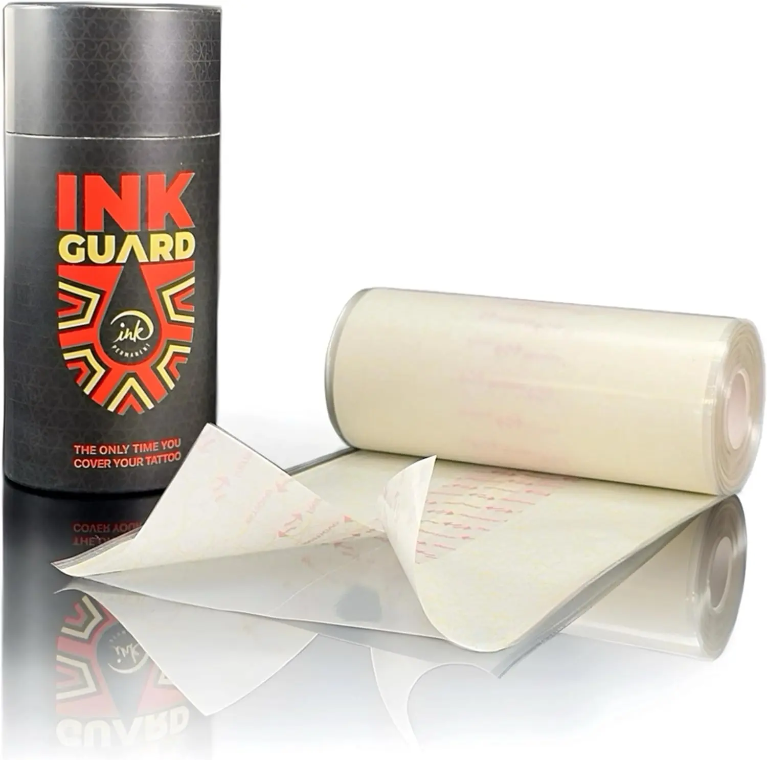 Easy-Peel Tattoo Aftercare Bandage 6 Inch x 32 Feet – Waterproof Transparent Film for Tattoos – Second Skin Wrap with Breathable Adhesive for Healing, Comfort, and Protection