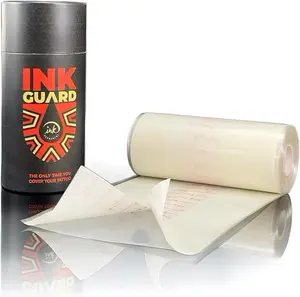 Easy-Peel Tattoo Aftercare Bandage 6 Inch x 32 Feet – Waterproof Transparent Film for Tattoos – Second Skin Wrap with Breathable Adhesive for Healing, Comfort, and Protection