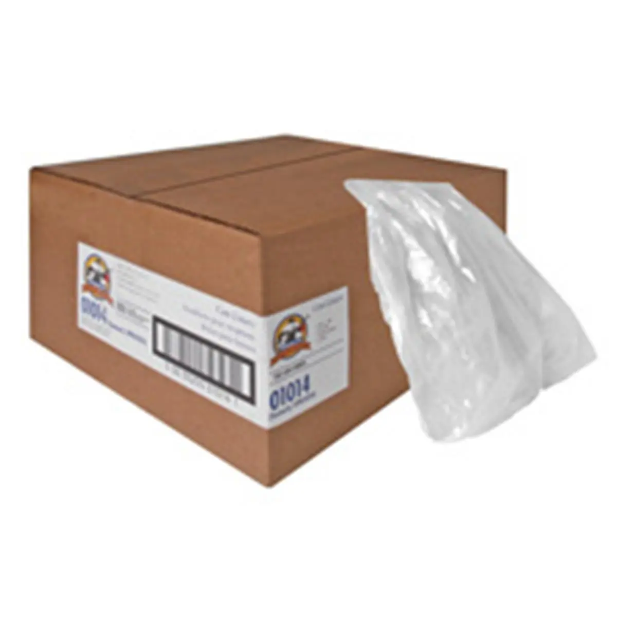 212 MAIN Disposable Plastic Trash Bags, 0.8 Mil, 56 Gal, 43in x 48in, Flat Bottom, High Clarity, Individually Folded, Recycling Aid