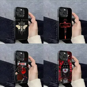 B-Bad Death Peace Mind Omens Phone Case For iPhone 17,16,15,14,13,12,11,Pro,Max,Plus,E,SE4,Air,Mini Black IMD Cover