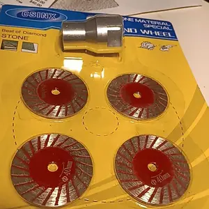 3PCS/5PCS 1.57"(40MM) Diamond Saw Blades for Granite, Marble, Sandstone, Tombstone & Stone - Angle Grinder Tool for Carving, Lettering in Masonry & DIY