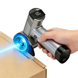 Cordless Electric Scissors, 4V USB Rechargeable Cardboard Cutter, Safety Lock & LED Light, Box Cutter for Carton Carpet Plastic Fabric Leather, Ideal for DIYers, Artisans