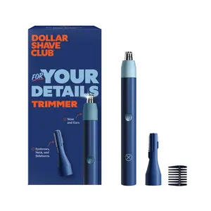 Dollar Shave Club For Your Details Trimmer for Men – Electric Nose, Ear & Eyebrow Hair Razor, Waterproof Precision Trimmer with Rotary Shaver & Detail Heads