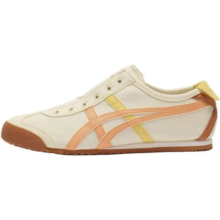 Onitsuka Tiger Mexico 66 Slip ON Abrasion Resistant Low Top Casual Shoes Unisex Beige Retro Durable 1183A360-751