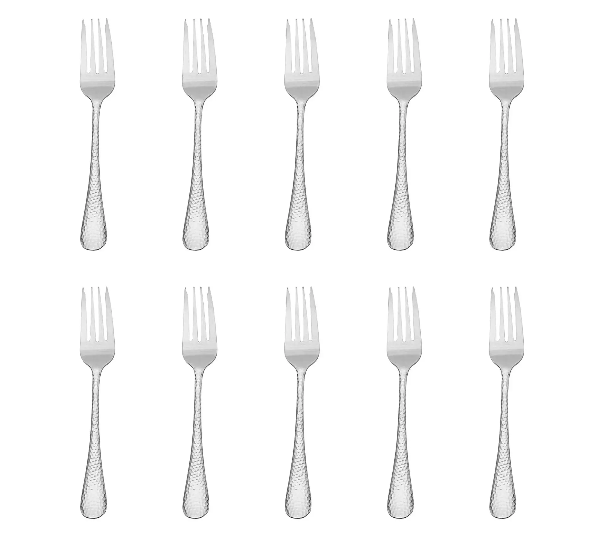 Godinger Set of 10 Salem Mirrored 18/0 SS Salad Forks