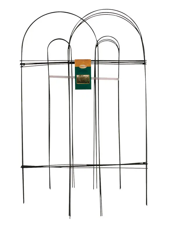 Panacea Products 7300858 32 in. Green Folding Arch Fence (Pack of 10) for Landscaping & Garden Path, High Quality Material, Stylish Look