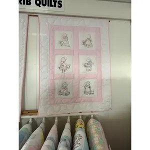 Amish hand quilted  lap quilt or baby quilt