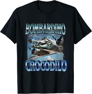 bombardino crocodilo meme brainrot meme gen z meme T-Shirt - Karlagarz Shop 64B0F2ZTPDK3