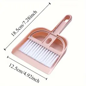Hamster Cleaning Kit - Compact Dustpan And Broom for Animal Cages, Durable Plastic Cleaning Tool for Guinea Pigs And Other Small Pets