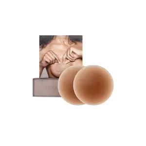 NOOD No-show Reusable Round Nipple Covers 3 Inch in No. 7 Bronze