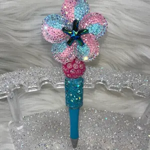 Fancy flower beadable pens-  refill pens- perfect for journaling
