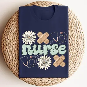 Floral Nurse Shirt, New Nurse Gift, Nurse Appreciation, Nursing Student Tee, Nursing School Tee