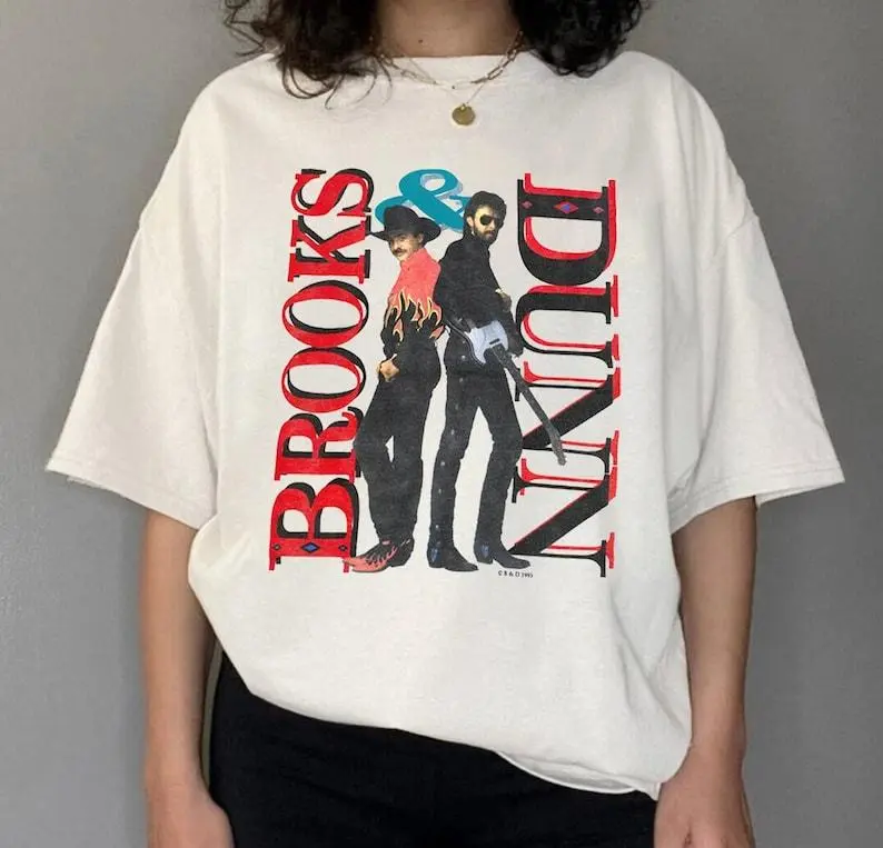 Brooks And Dunn Stampede Tour 1993 T-Shirt, Vtg 90s Brooks & Dunn Country Music T-Shirt, Country Music Lover Gift Cotton Casual