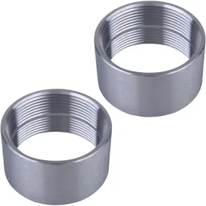 304 Stainless Steel 2 Inch NPT Female Thread Weld  Pipe Fitting Bung 2" NPT Female Pipe Coupling 2 count