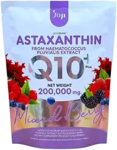 JOJI Secret Young Astaxanthin Q10+ Mixed Berry Powder Drink 200,000mg Sugar‑Free Antioxidant Formula