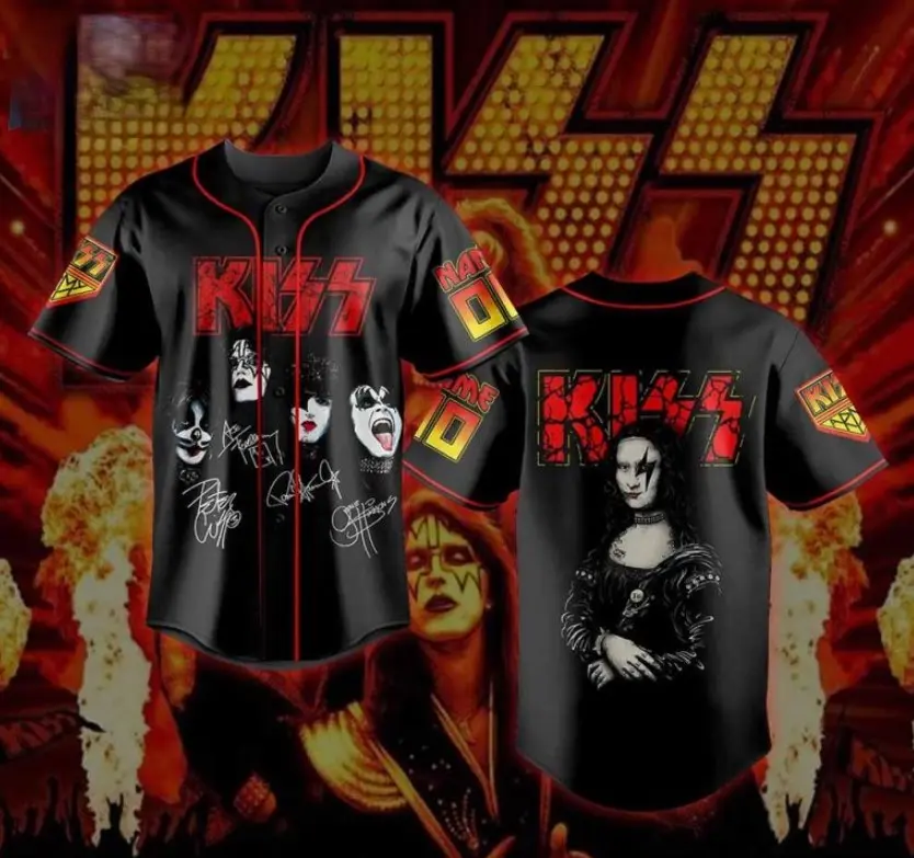 Kiss Band Baseball Jersey For Party